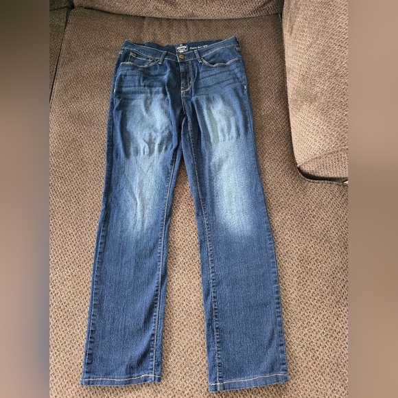 Levi Strauss Jeans Womens Straight-Leg 30×30 Light Washed Blue Mid Rise Curvy - Picture 2 of 12